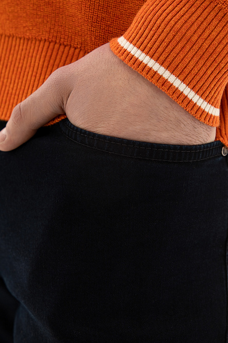 Джинсы свободного силуэта, цвет Синий темный