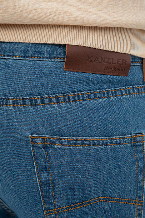 Джинсы прямого силуэта, цвет Голубой