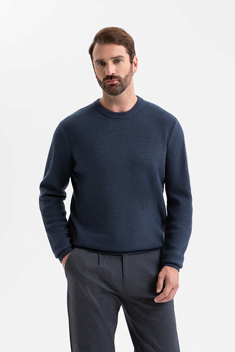 Джемпер из шерсти и кашемира, цвет Синий