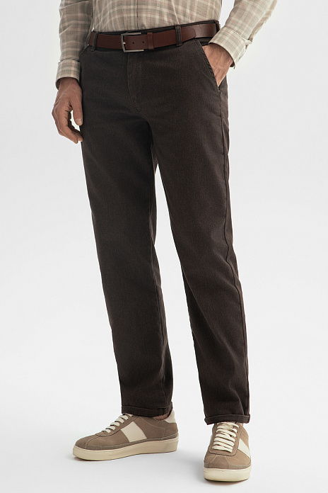 Брюки, цвет Коричневый