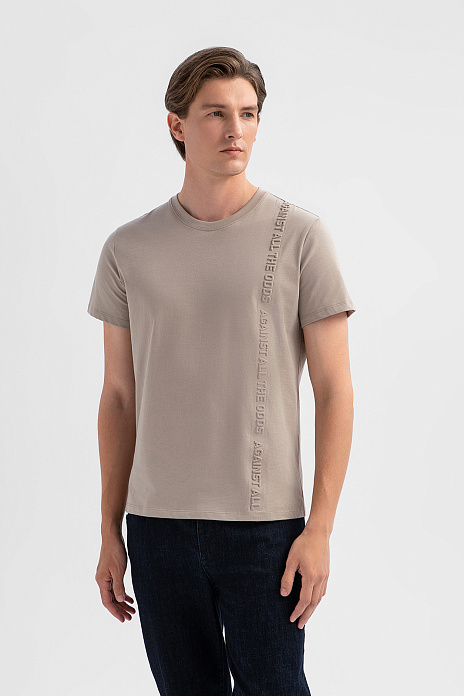 Футболка из хлопка, цвет Бежевый