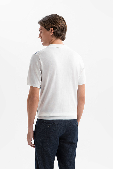 Поло из хлопка Пима, цвет Белый