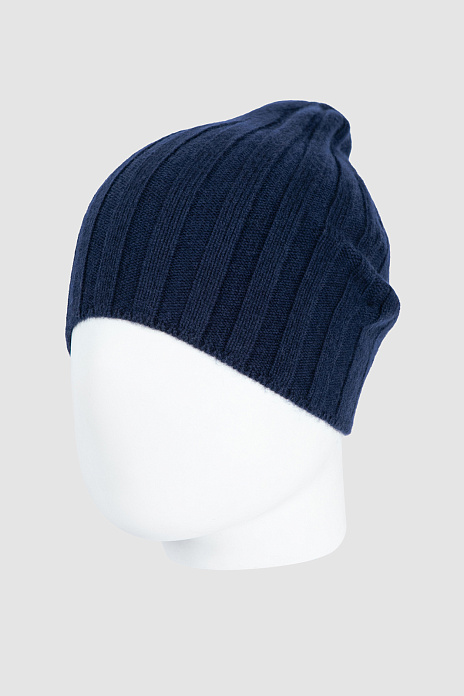 Шапка из шерсти и кашемира, цвет Синий