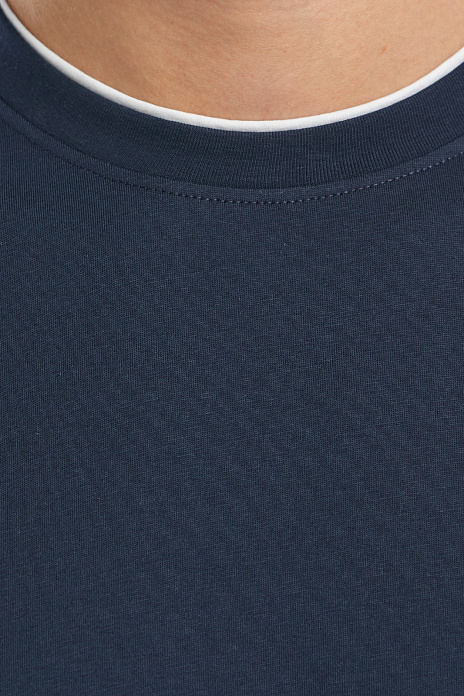 Футболка из хлопка, цвет Синий темный