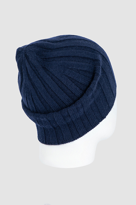 Шапка из шерсти и кашемира, цвет Синий