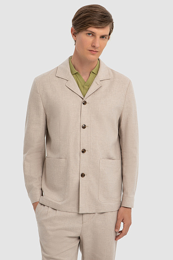 Пиджак из хлопка и льна