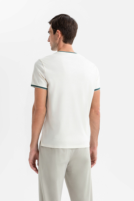 Футболка из мерсеризованного хлопка, цвет Молочный