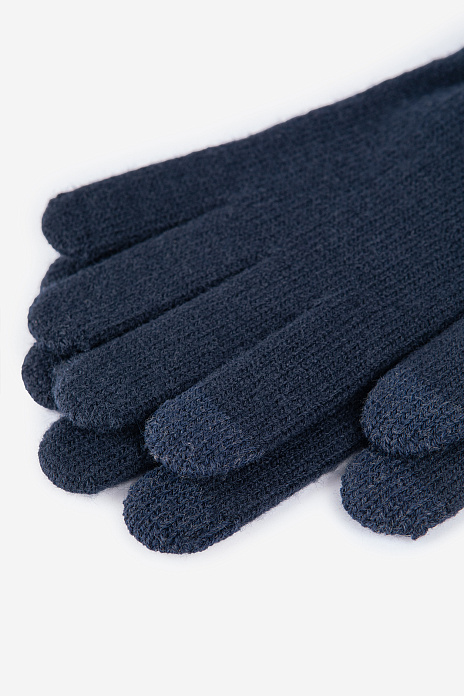Перчатки для сенсорных экранов, цвет Синий темный
