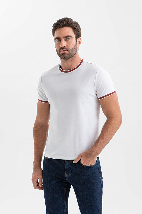 Футболка из мерсеризованного хлопка, цвет Белый