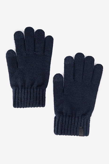 Перчатки для сенсорных экранов, цвет Синий темный