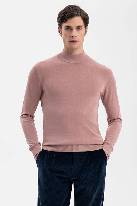 Водолазка из шелка, лимитированная коллекция, цвет Пудровый