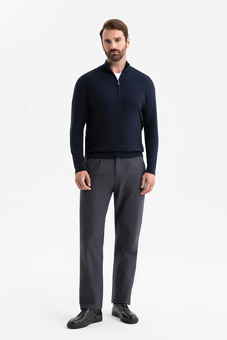 Брюки из хлопка, цвет Серый