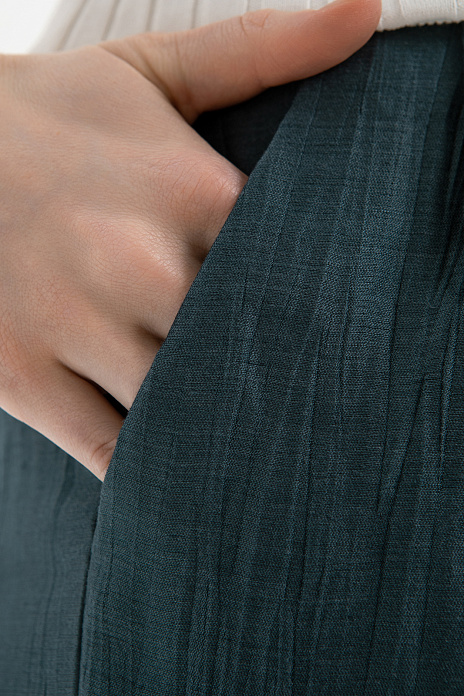 Брюки изо льна, цвет Бирюзовый