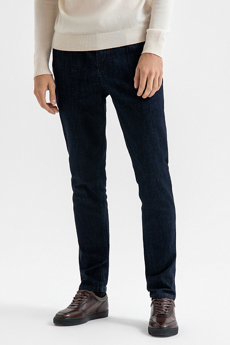 Джинсы прямого силуэта, лимитированная коллекция, цвет Синий темный