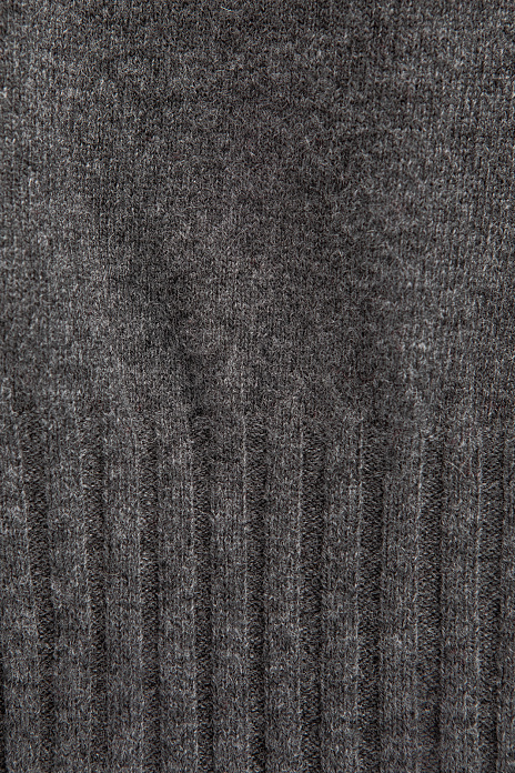 Шарф из шерсти и кашемира, цвет Серый темный