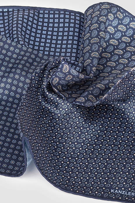 Платок нагрудный, цвет Синий темный