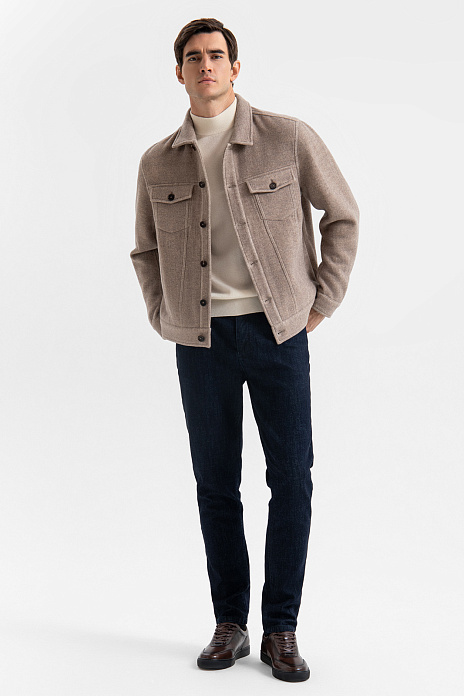 Джинсы прямого силуэта, лимитированная коллекция, цвет Синий темный