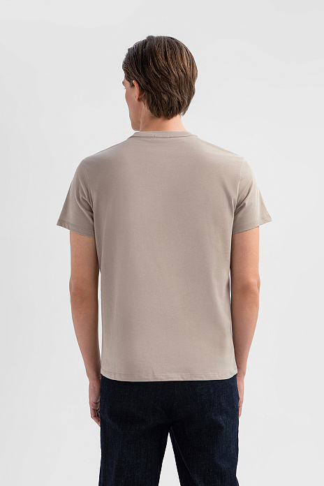 Футболка из хлопка, цвет Бежевый