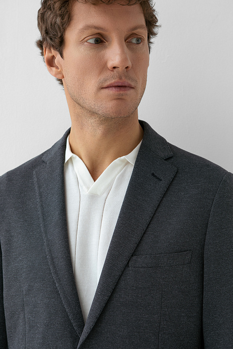 Пиджак однобортный, цвет Серый