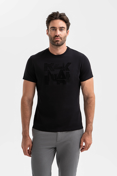 Футболка из хлопка, цвет Черный