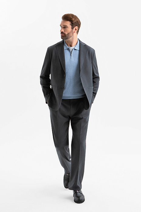 Костюм из шерсти, устойчивой к сминанию и загрязнениям, цвет 