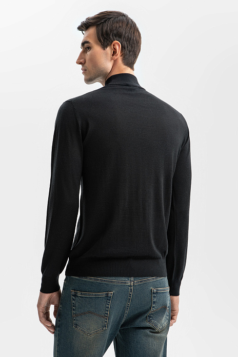 Водолазка из шерсти, цвет Черный