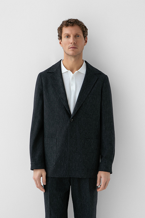 Пиджак из шерсти, лимитированная коллекция, цвет Графит