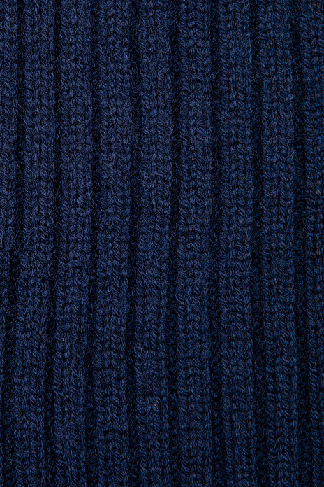 Шапка из шерсти и кашемира синего цвета, цвет Синий