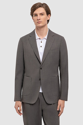 Пиджак из шерсти, коричневый цвет