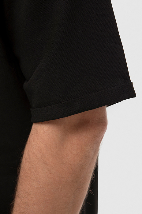 Футболка из хлопка оверсайз, цвет Черный