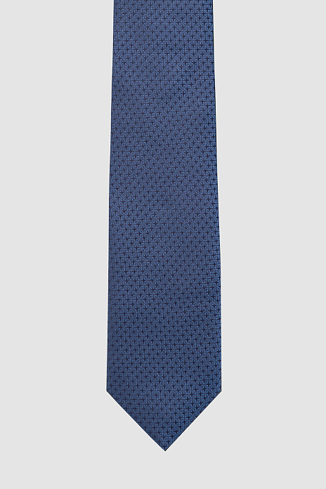 Галстук из шелка, цвет Синий темный