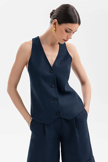 Жилет изо льна