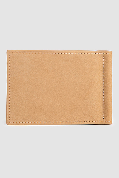 Кошелек из натуральной кожи, цвет Бежевый