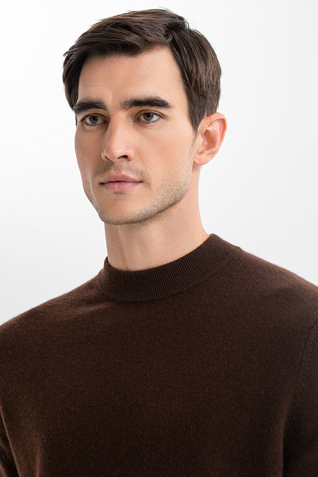 Джемпер из кашемира, лимитированная коллекция, цвет Коричневый