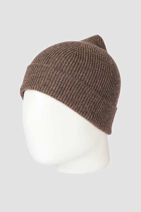 Шапка из шерсти и кашемира, цвет Мокко