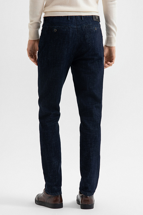 Джинсы прямого силуэта, лимитированная коллекция, цвет Синий темный