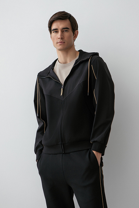 Толстовка на молнии, цвет Черный