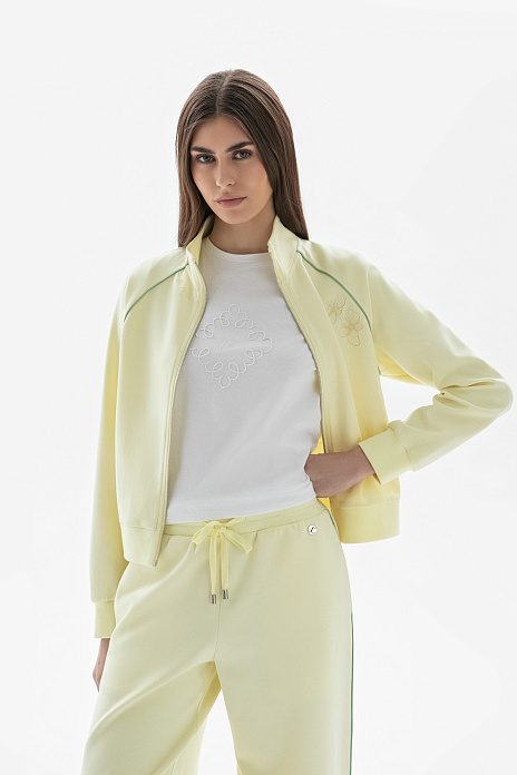 Толстовка на молнии, цвет Желтый