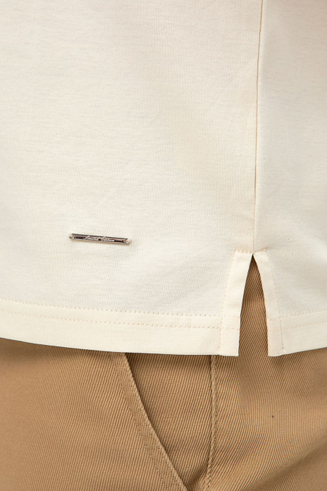 Футболка из мерсеризованного хлопка, цвет Бежевый светлый