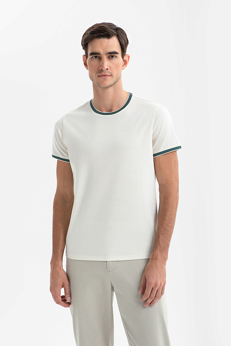 Футболка из мерсеризованного хлопка, цвет Молочный