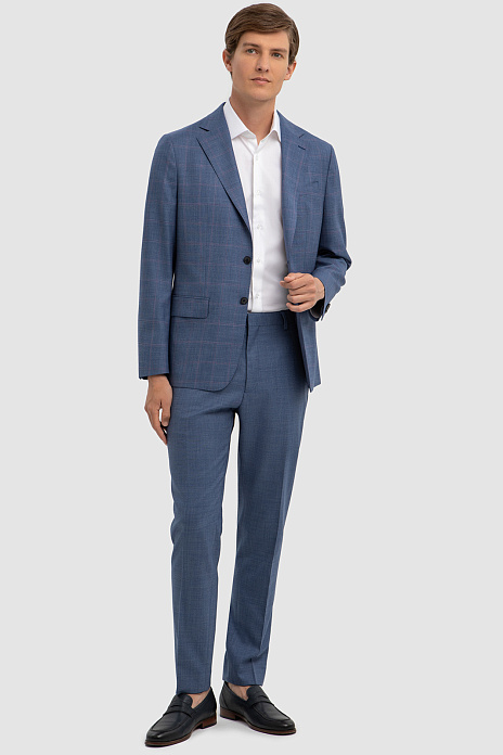 Костюм из шерсти с водоотталкивающей обработкой, устойчивый к загрязнениям, цвет 