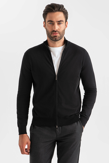 Кардиган из хлопка, цвет Черный