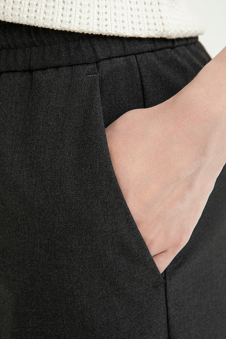 Брюки на кулиске, цвет Серый