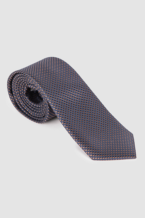 Галстук с узором коричневого цвета, цвет Коричневый