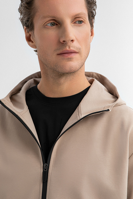 Толстовка из хлопка, цвет Бежевый