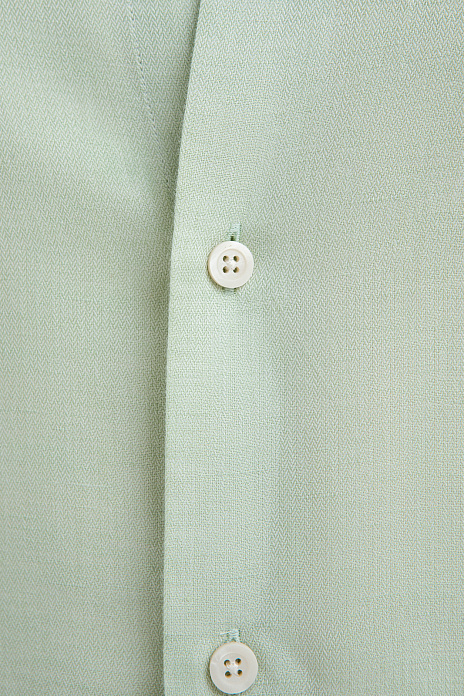 Сорочка из хлопка и льна, цвет Зеленый