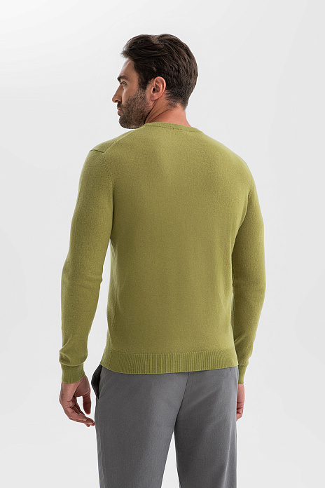 Джемпер из шерсти и кашемира, цвет Зеленый светлый