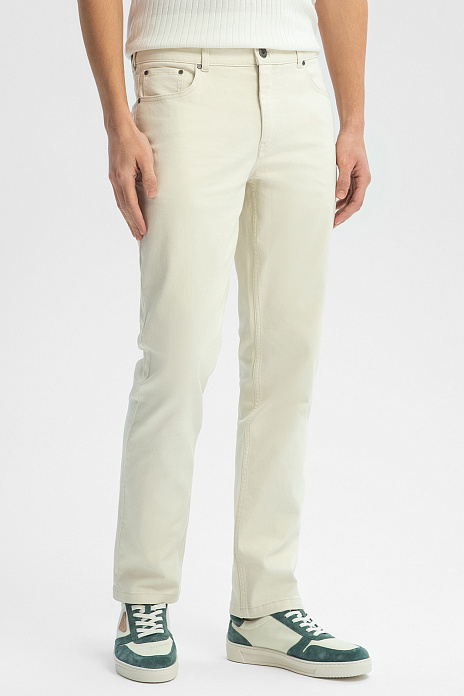 Джинсы прямого силуэта, цвет Бежевый светлый