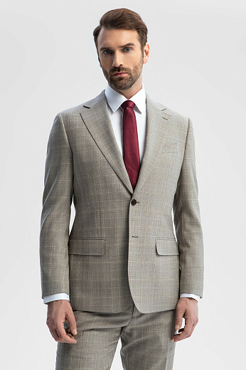 Пиджак из шерсти в клетку